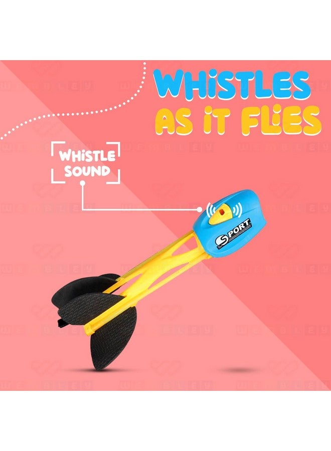 Wembley Finger Rockets - Colorful Foam Rocket Launcher for Kids, Stocking Stuffers Outdoor Toys, Safe & Reusable Rubber Rockets - Image 2