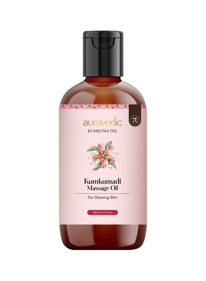 Auravedic Body Oil For Glowing Skin 200Ml Kumkumadi Tailam Body Massage Oil For Full Body Kumkumadi Oil Body Oil After Bath For Daily Use Body Oil For Women Men - Image 1