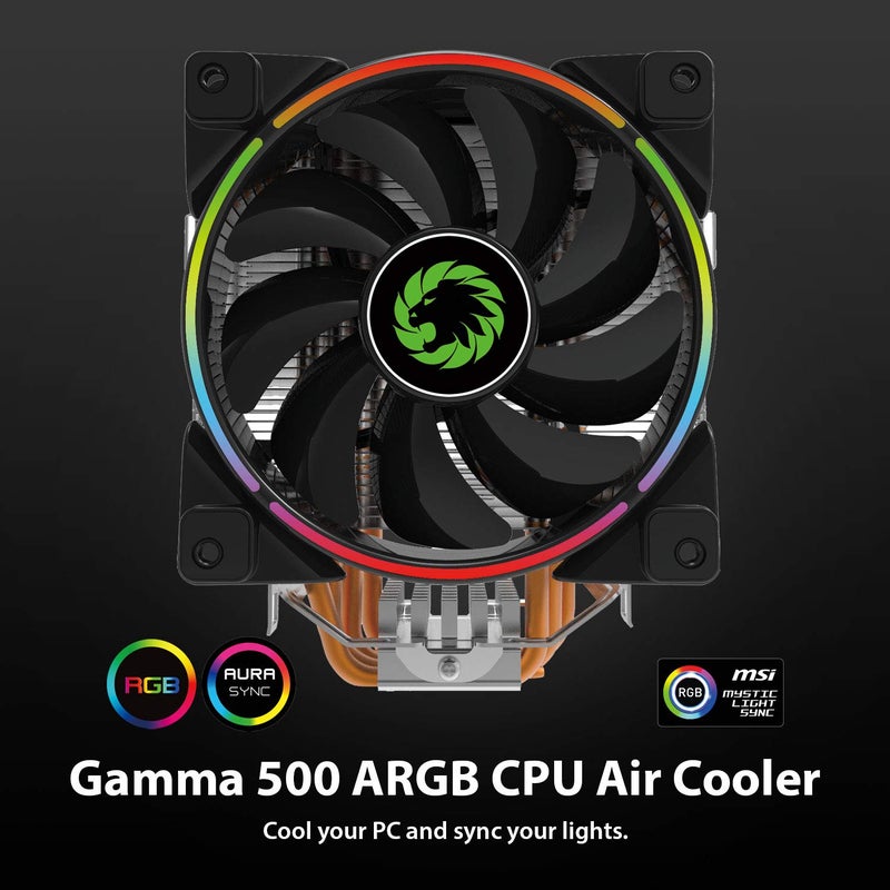 GAMEMAX GAMMA-500 120MM RGB CPU AIR COOLER - Image 2