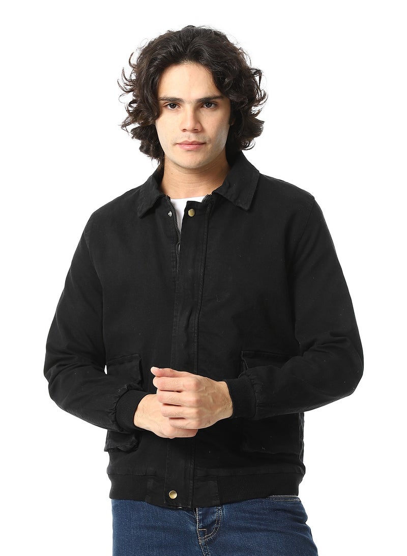Andora Gabardine Jacket With Two Pockets - Image 1