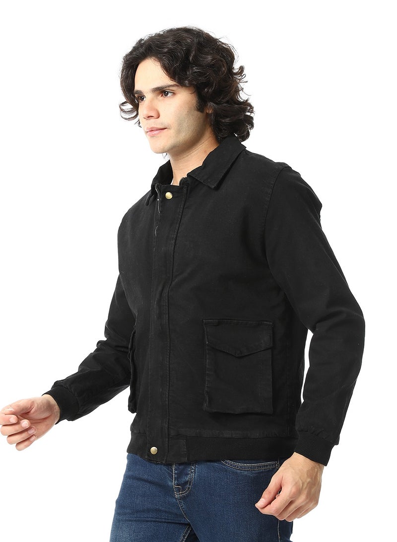 Andora Gabardine Jacket With Two Pockets - Image 2