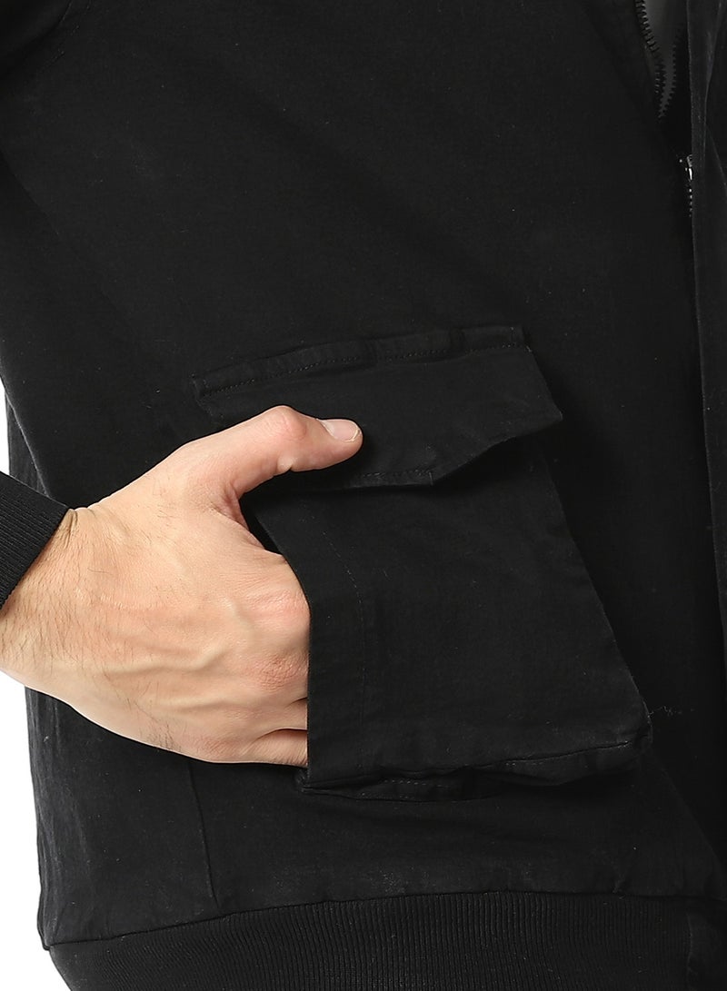 Andora Gabardine Jacket With Two Pockets - Image 5