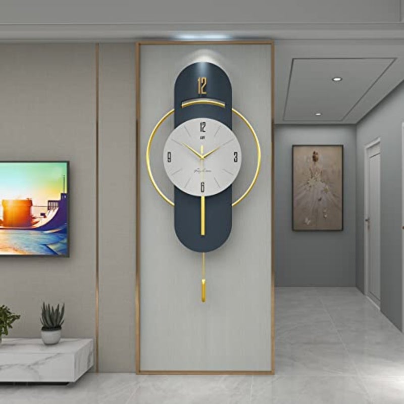 ساعة حائط إسكندنافية حديثة وبسيطة ساعة ديكور أنيقة وساعة حائط كبيرة لغرفة المعيشة وغرفة النوم والمكتب والفندق حركة كوارتز صامتة قطعة ديكور المنزل, 1-X_Large - Image 1