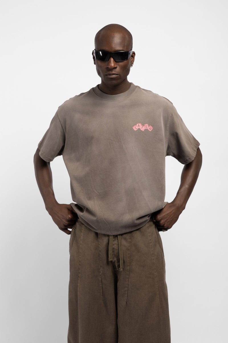 Catch Minimalist Print Detail T-Shirt - Image 2