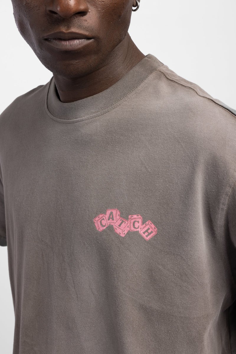 Catch Minimalist Print Detail T-Shirt - Image 4