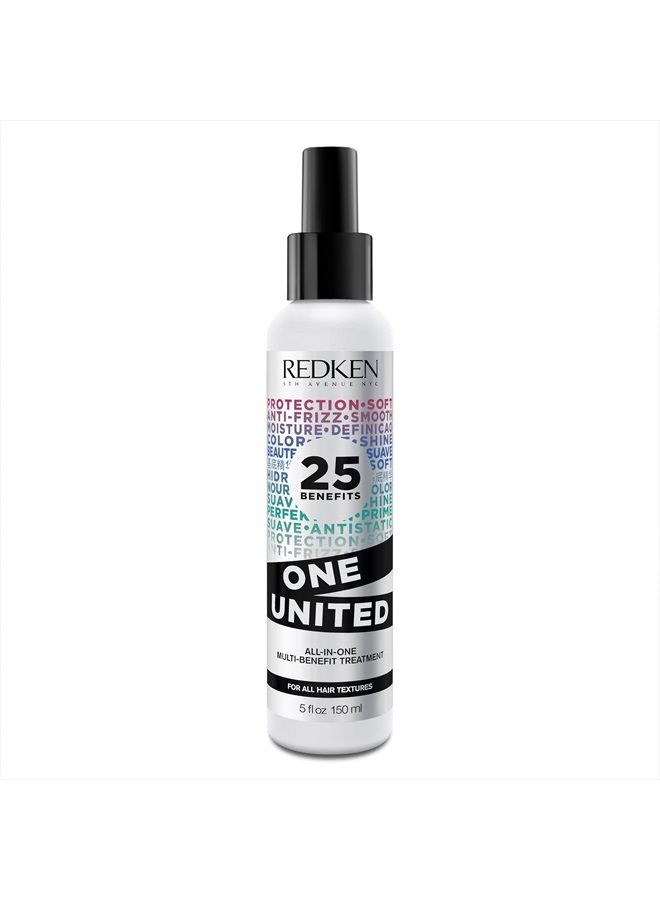 Redken One United All-In-One Leave In Conditioner | Multi-Benefit Treatment | Heat Protectant Spray for Hair | All Hair Types | Paraben Free - Image 1