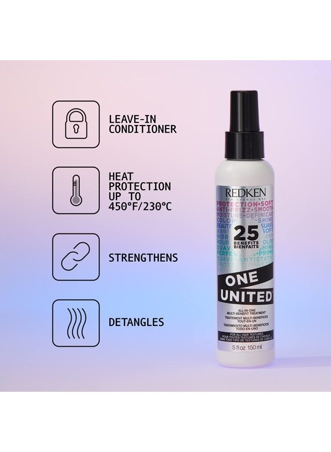 Redken One United All-In-One Leave In Conditioner | Multi-Benefit Treatment | Heat Protectant Spray for Hair | All Hair Types | Paraben Free - Image 3