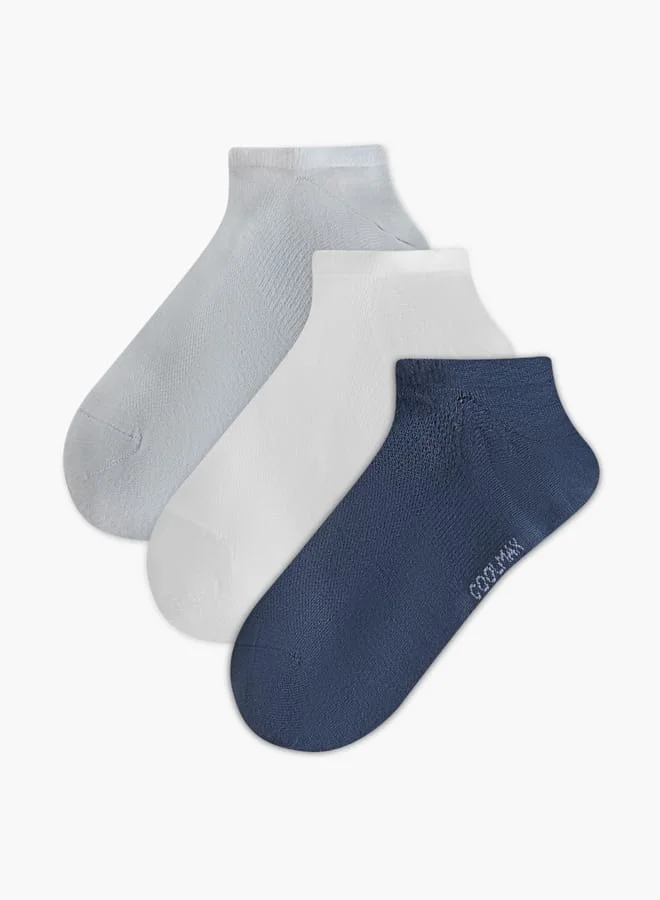 داش جوارب رجالية بطول الكاحل بطبعة شعار - عبوة من  قطع