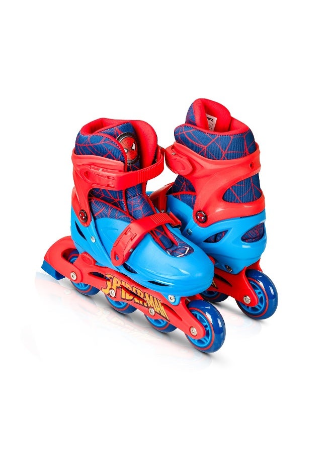 Spartan زلاجات سبايرتن سبايدر مان 2 في 1 القابلة للتعديل (S، 31-34، أزرق/أحمر) - Image 2