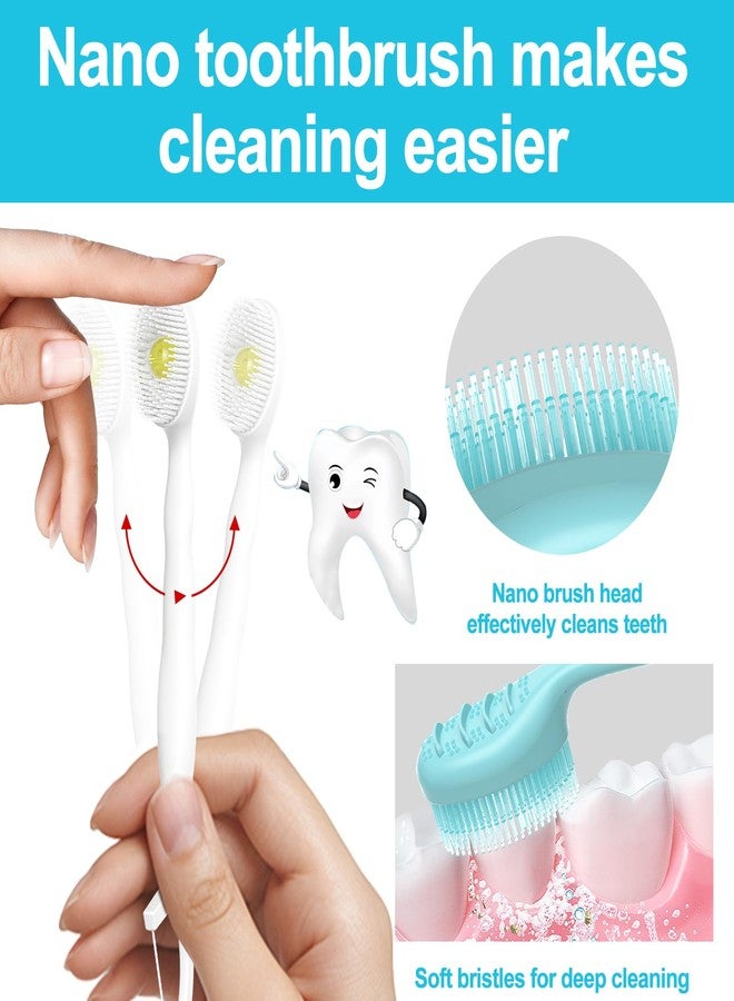 JOUGE Mini Brushes-Disposable Toothbrushes with Toothpaste + Tongue Scraper + Picks+Floss Pick 5 in 1 Individually Wrapped for Work or Travel 26 Count (Iced Watermelon Flavor) - Image 4