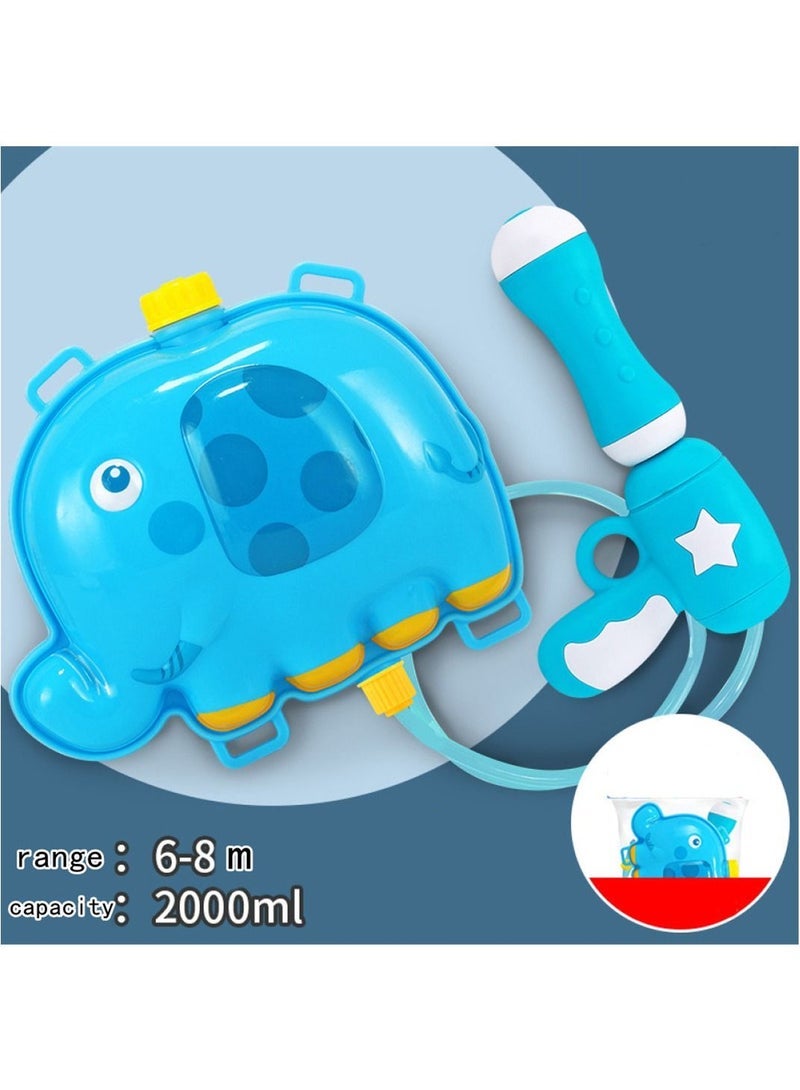 WAOKN Water Gun for Kids, Backpack Water Gun with 2L High Capacity Tank Adjustable Straps, Kids Summer Pool Beach Sand Outdoor Water Fighting Play Toys Summer Outdoor Water Spray Pull Toy  - Image 2