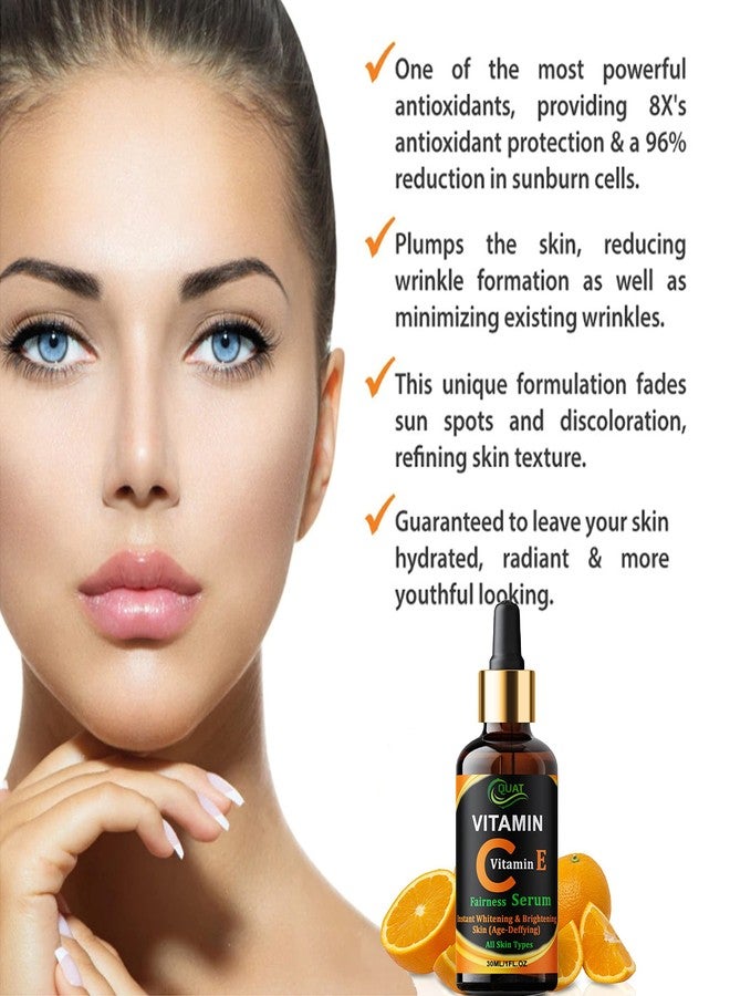 Quat Combo Pack Vitamin C with E Face Serum With Vitamin C Face Gel for All Skin Types (serum + Wine gel) - Image 4