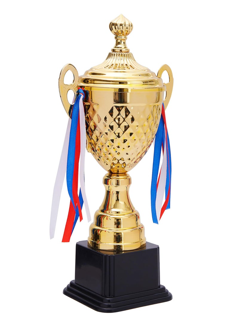 Excefore Trophy Cup, Large Gold Award Trophy Cups, Gold Metal Trophy with Plastic Base for Sport Tournaments Games, Award Competitions, Spelling Bee (15.2 x7.5 x 4.75 in) - Image 5