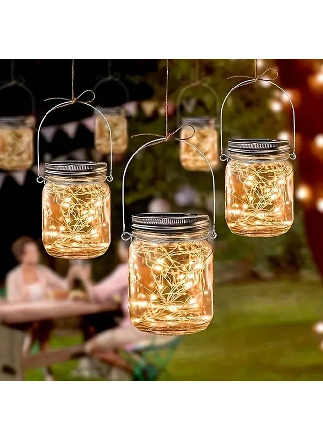 10 قطعة من خطافات ومقابض معدنية متينة لجرار الماسون فم واسع، منظِّم خزانة المطبخ - Image 4