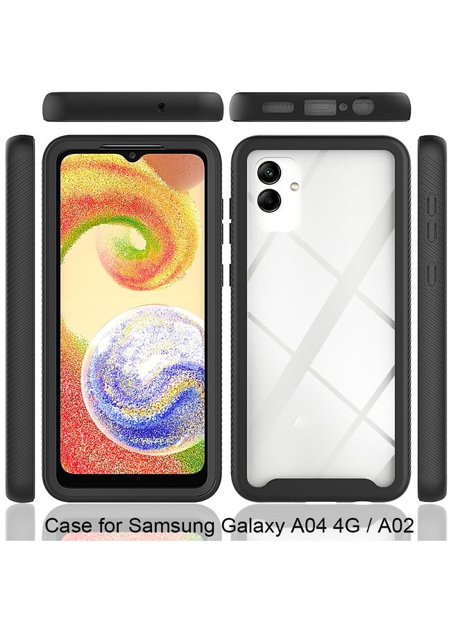 S-TOP Case For Samsung Galaxy A04 Starry Sky Solid Color Shockproof TPU Clear PC Phone Case - Image 3