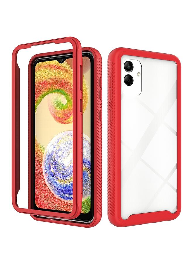 S-TOP Case For Samsung Galaxy A04 Starry Sky Solid Color Shockproof TPU Clear PC Phone Case - Image 1