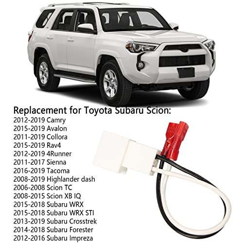 VKVXCLON 72-8104 Speaker Adapter Wire Harness Replacement for Toyota Camry Corolla Tacoma Tundra Scion Pontiac Car Front and Rear Door Speaker Wire Harness Adapter Plug 4Pcs - Image 2