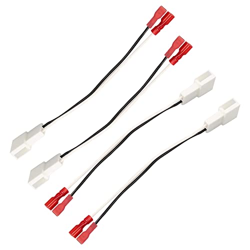 VKVXCLON 72-8104 Speaker Adapter Wire Harness Replacement for Toyota Camry Corolla Tacoma Tundra Scion Pontiac Car Front and Rear Door Speaker Wire Harness Adapter Plug 4Pcs - Image 1