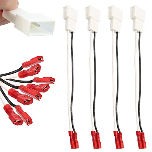 VKVXCLON 72-8104 Speaker Adapter Wire Harness Replacement for Toyota Camry Corolla Tacoma Tundra Scion Pontiac Car Front and Rear Door Speaker Wire Harness Adapter Plug 4Pcs - Image 4