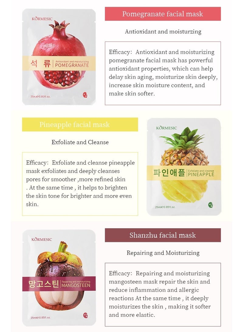 Kormesic قناع مشرق وتقشير الأناناس 25 مل-5 عبوات - Image 2