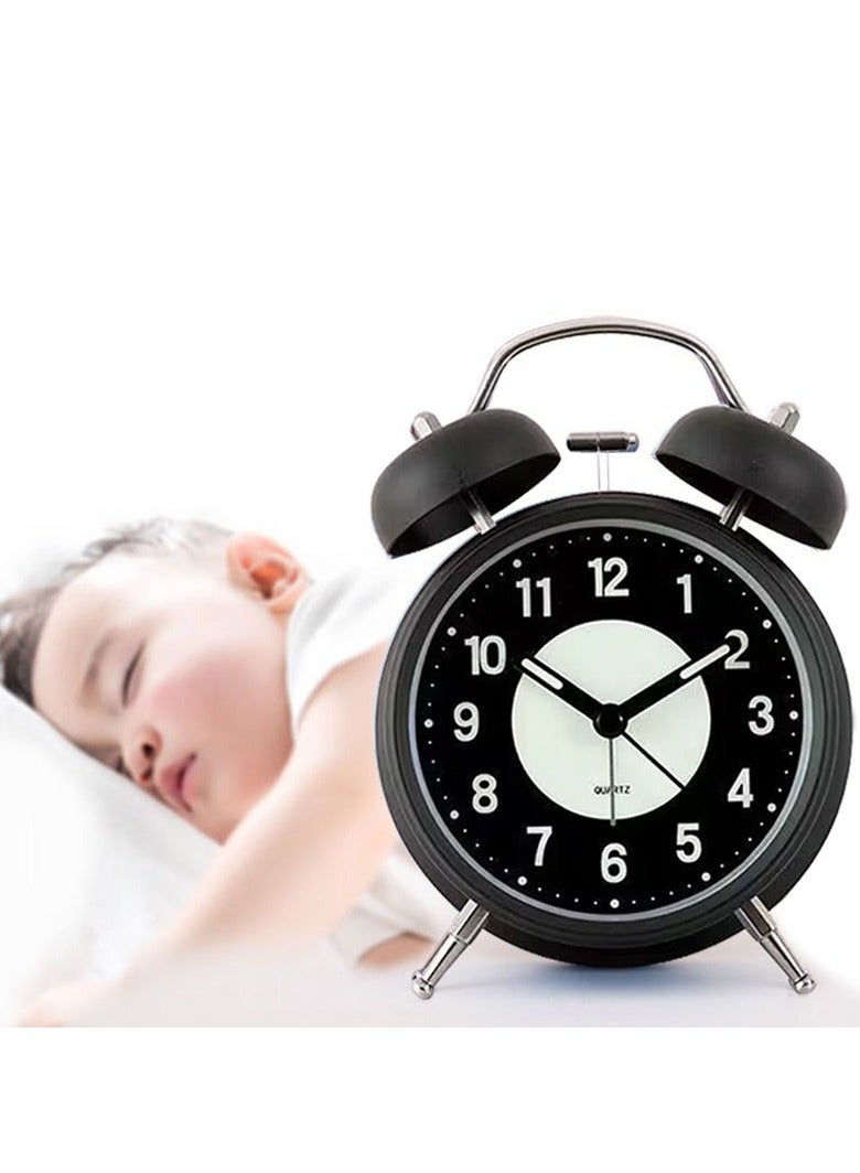 Twin Bell Alarm Clock Analog Luminous Alarm Clock or Bedroom Home or Office  - Image 4