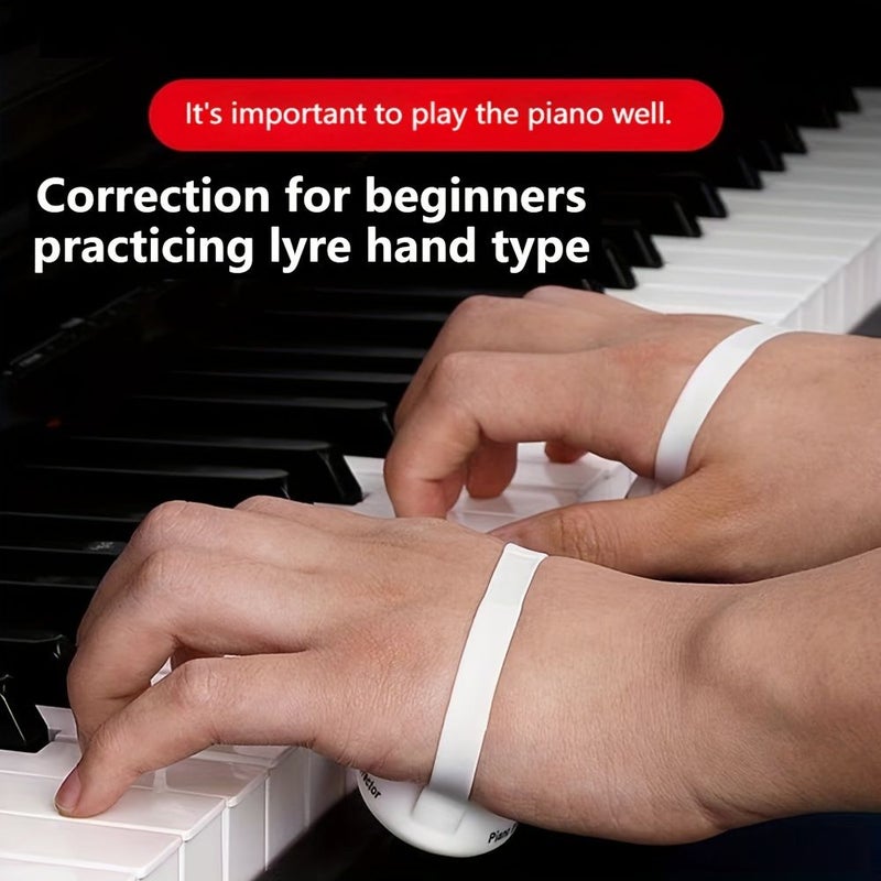 Silicon Piano Finger Strength Trainer Gradient Blue Hand Posture Corrector Prevent Bending - Image 2
