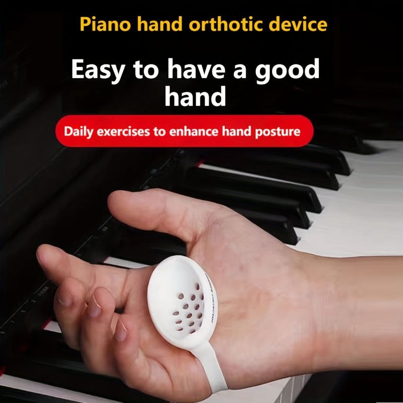 Silicon Piano Finger Strength Trainer Gradient Blue Hand Posture Corrector Prevent Bending - Image 1