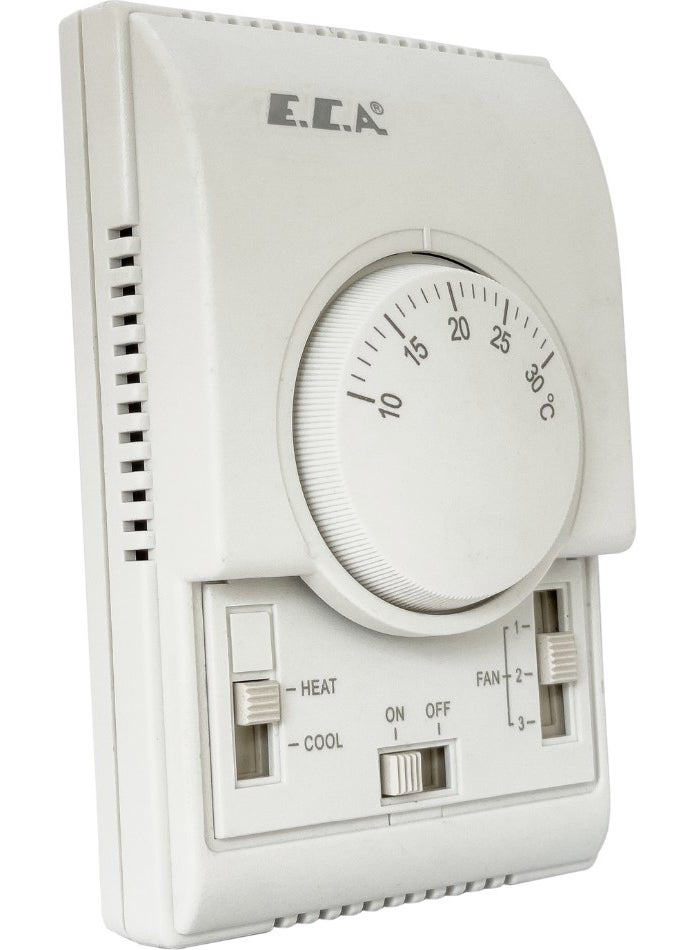 E.C.A - Eca FCBY22 Electro-Mechanical Fancoil Thermostat (For 2-4 Pipe Fan Coil) - Image 1