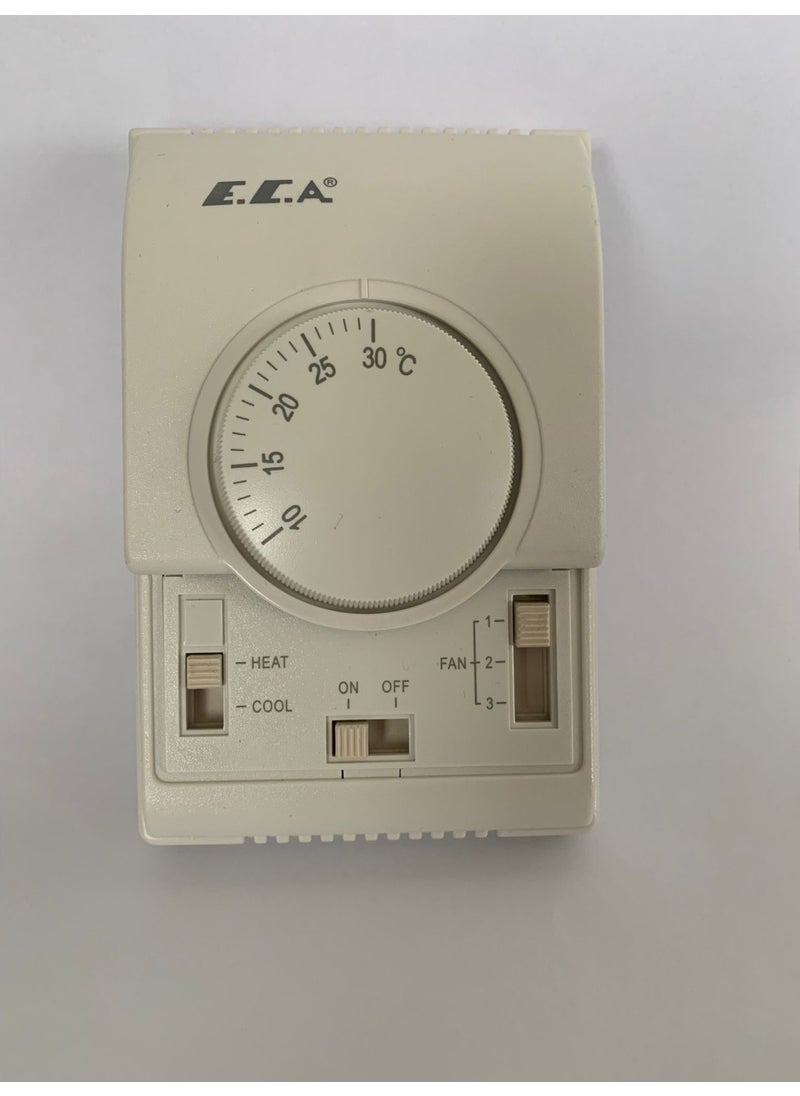 E.C.A - Eca FCBY22 Electro-Mechanical Fancoil Thermostat (For 2-4 Pipe Fan Coil) - Image 1