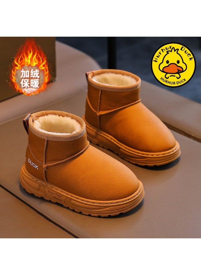 Children's Snow Boots, Girls' Fleece-lined Warm Snow Boots, Boys'  New Winter Shoes, Outdoor Cotton Shoes