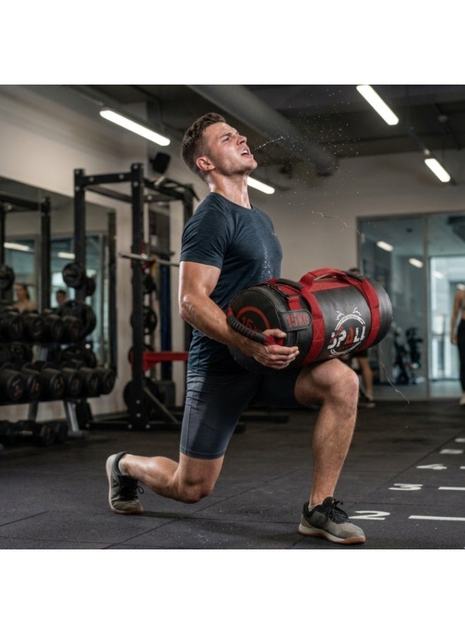SPALL Power Bag Weighted Training Sandbag for Strength & Functional Fitness Workout, Heavy Duty Fitness Bag for Cross Training, Home Gym, Core & Conditioning, 5KG 10KG 15KG 20KG - Image 2