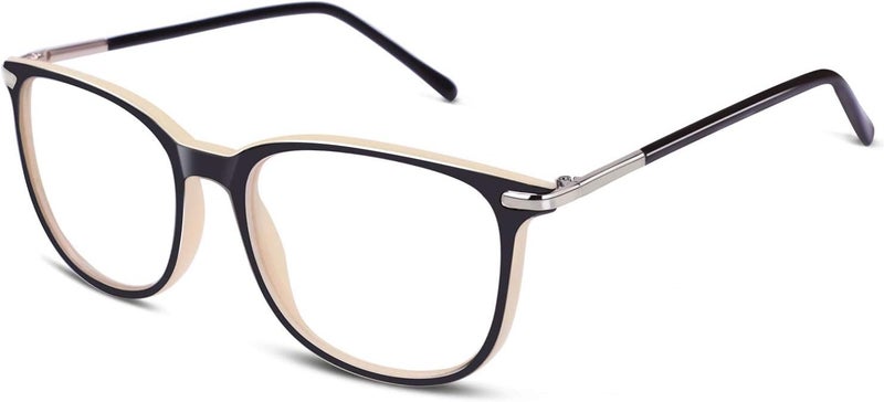 GQUEEN Fashion Fake Glasses Non Prescription Glasses Clear Lens Glasses Nerd Plain Frames Women Men, 201579 - Image 1