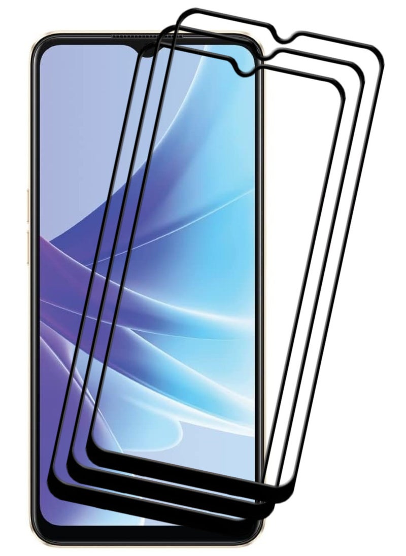 ACLIX 3 Pieces Antistatic ESD Dustproof Premium Quality High Definition Tempered Glass Screen Protector Designed For Oppo A77s - Image 1