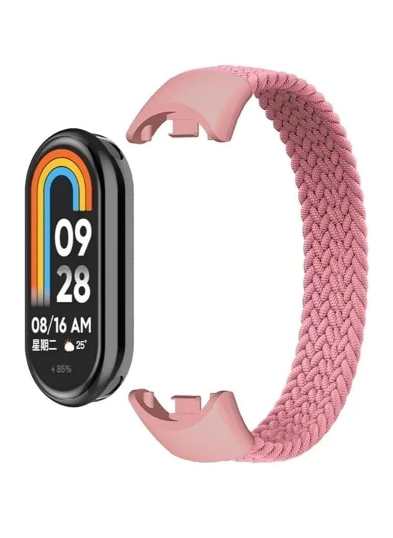 Generic Braided Watch Band Compatible with Xiaomi Mi band 8/9, Stretchy Nylon Strap, Stylish and Comfortable Design, Perfect for Sports and Daily Use.  - Image 1