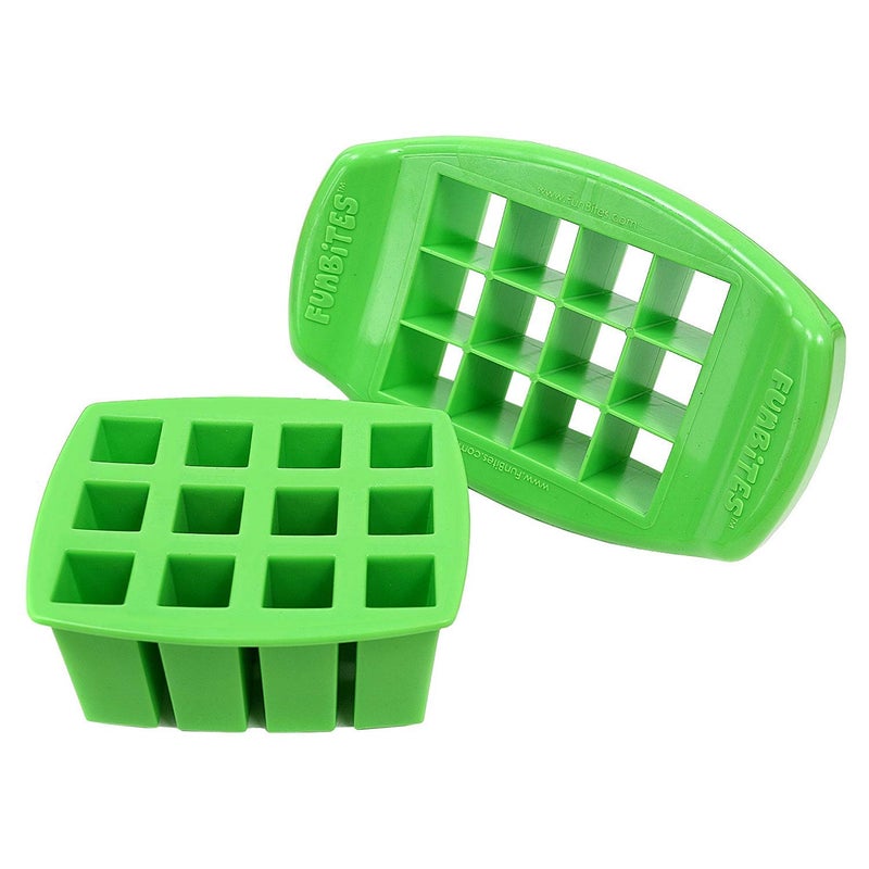FunBites Food Cutter for Kids, Green Squares - Image 4
