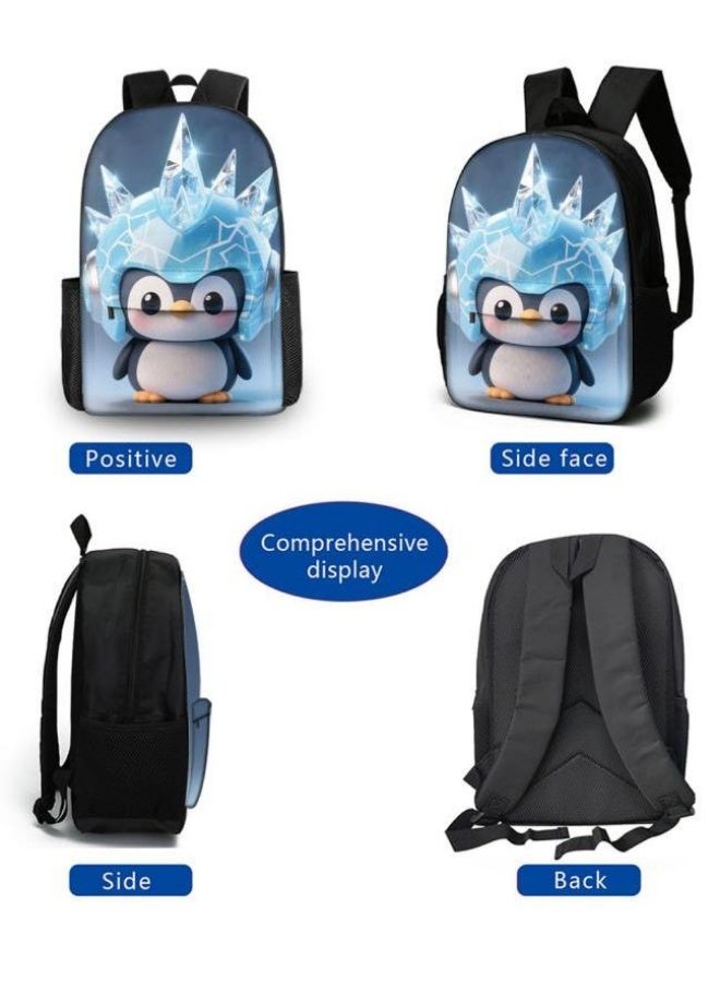 Bright Li Fire The hit is coming! Fun cartoon bag three-piece set, the fashion new favorite of students and teenagers (available for students, children, friends on outings, mountain climbing, schooling, etc.) - 13 - Image 3