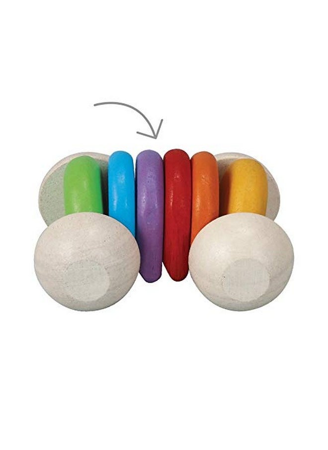 PlanToys Wooden Baby Car Toy (5229) | Rainbow Color Collection |Sustainably Made From Rubberwood And Non-Toxic Paints And Dyes  - Image 2