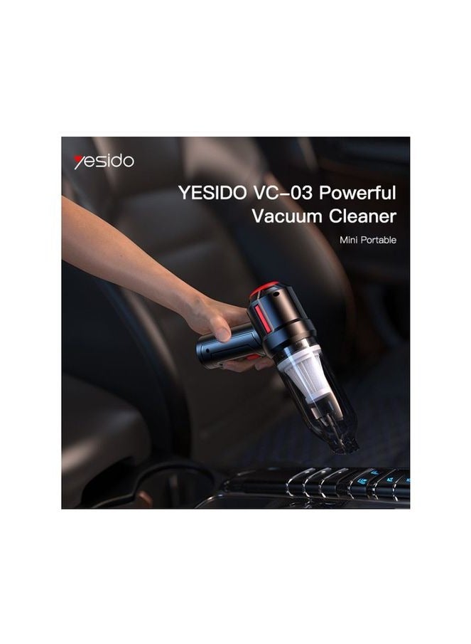 Yesido VC03 Wireless Mini Handheld Vacuum Cleaner - Image 2