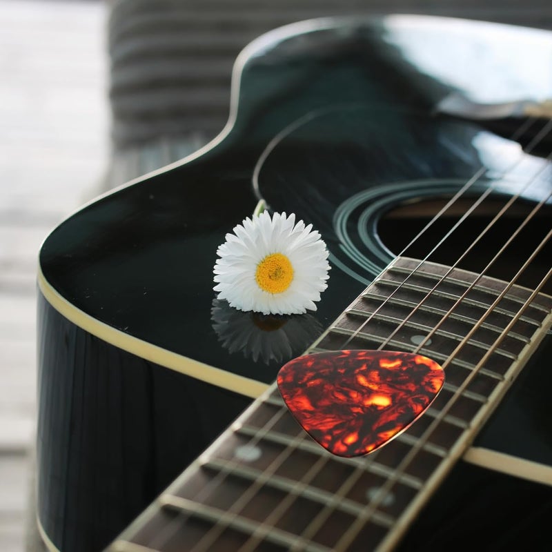 TechBlaze Combo of Acoustic Guitar One Handed Trigger Quick Change Capo with Wall Mount Hanger/Hook with 6 Strings & 5 Picks for Classic & Acoustic Guitar Accessory - Image 3