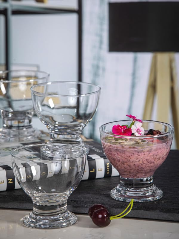 ROXX Glass Splenda Footed Bowl Set of 6pcs - Image 1