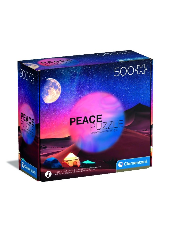 Clementoni HQC Peace Starry Night Puzzle - 500 Pcs - Image 1