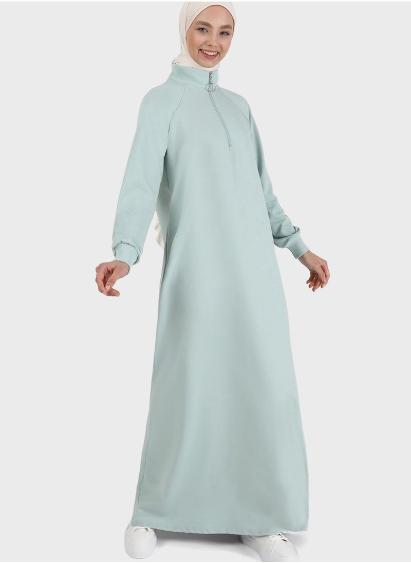 Refka by modanisa - Zipper Neck Dress - Image 1