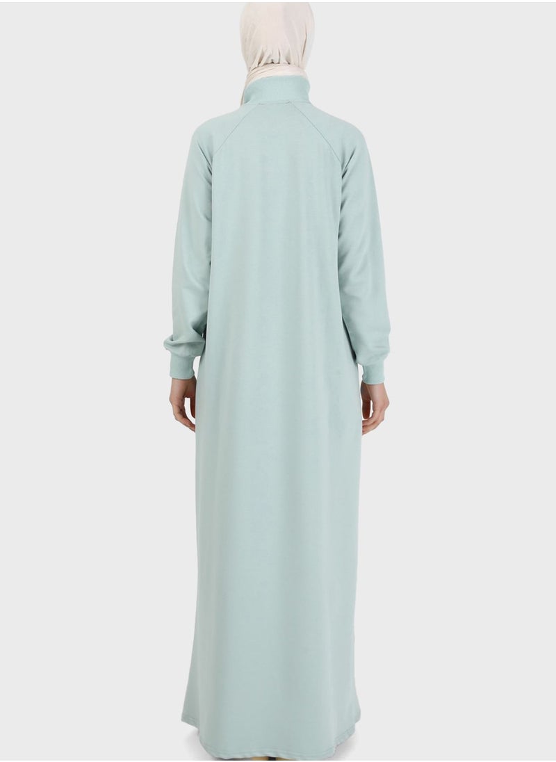 Refka by modanisa - Zipper Neck Dress - Image 1