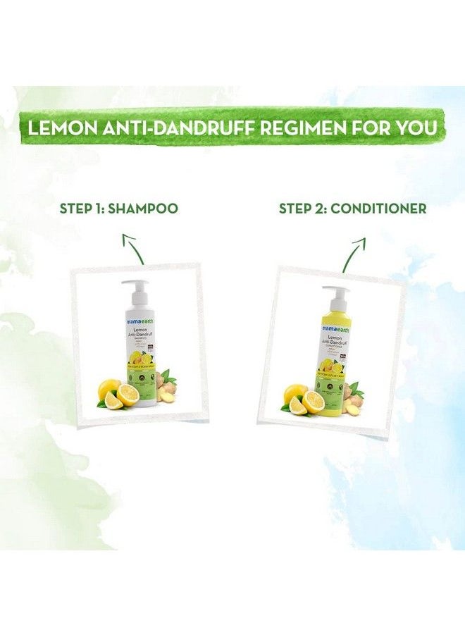 Mamaearth - Lemon Antidandruff Shampoo With Lemon & Ginger For Itchy & Flaky Scalp 250 Ml - Image 1