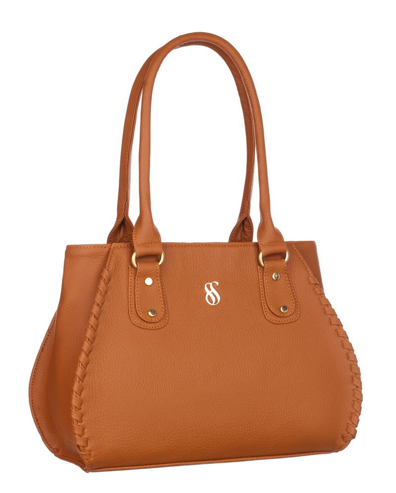 Fostelo Women's Buenos Satchel Tote Handbag for Women | Ladies Purse | Stylish Shoulder Bag | Gift For Women (Tan1) - Image 1