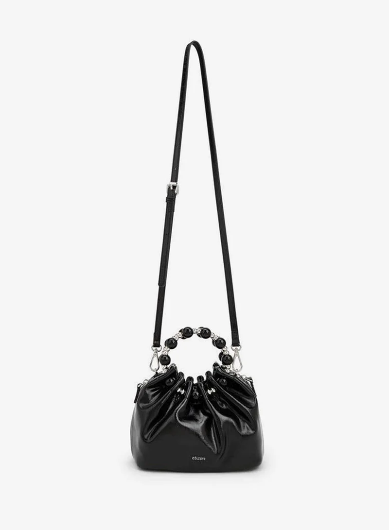 Celeste Ruched Crossbody Bag With Detachable Strap Ramadan Collections