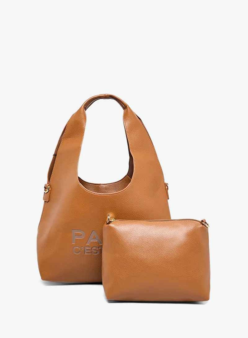 R&B Printed Shoulder Bag Set