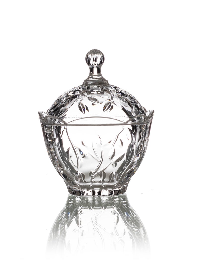 Aderia glass sugar bowl