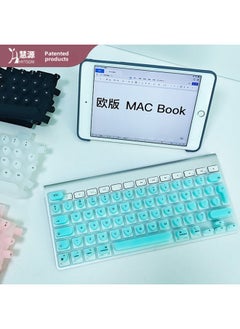 Suitable For European Apple Keyboard Sticker For Long Nails Easy Typing Artifact Automatic Reset Nail Art Special Keyboard Film-Color:Mint Green-european Apple-Size:Paper Box