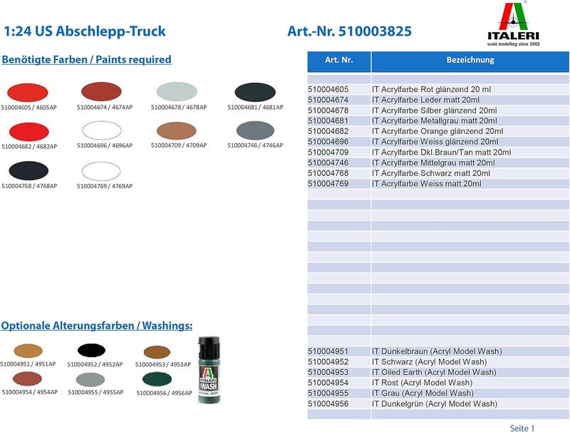 Italeri U.S. Wrecker Truck Model Kit - Detailed 1:24 Scale Replica - Image 2
